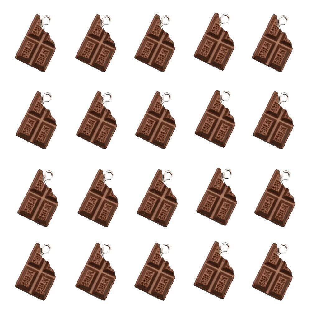 8428 20pcs Chocolate Food Pendants Charms for DIY Earring Bracelet Necklace